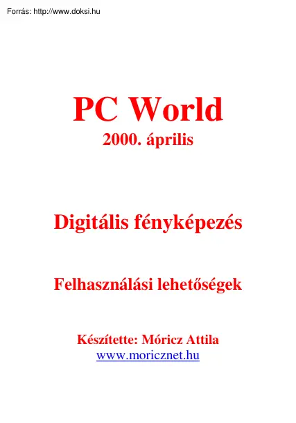 Móricz Attila - Digitális fényképezés