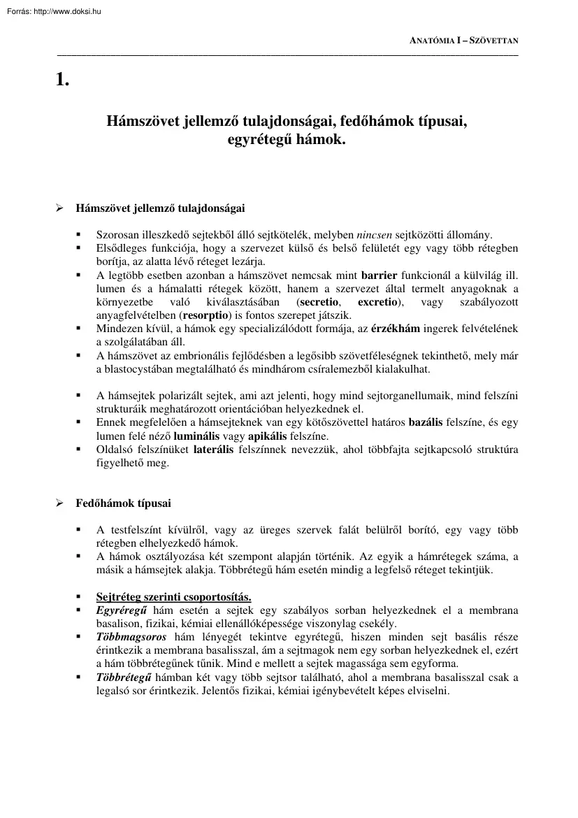 Hámszövet