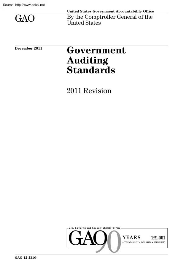 Government Auditing Standards