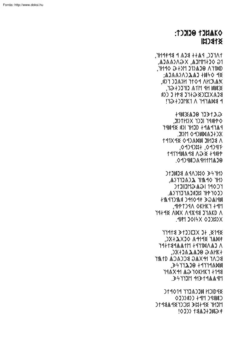 Kölcsey Ferenc Himnusza rovásírással