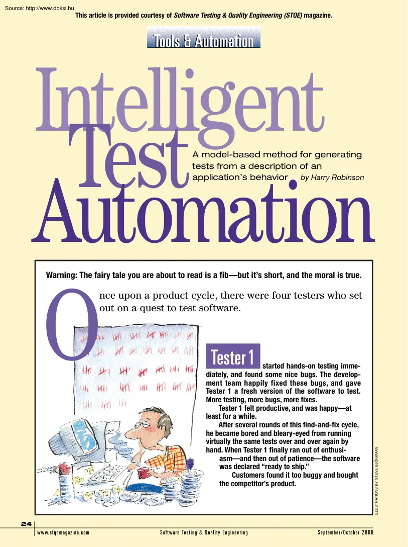 Harry Robinson - Intelligent test automation