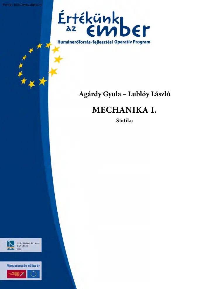 Agárdy-Lublóy - Mechanika I, Statika