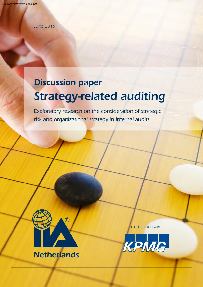 Strategy Related Auditing, Discussion Paper