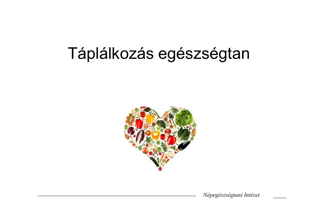 Táplálkozás egészségtan