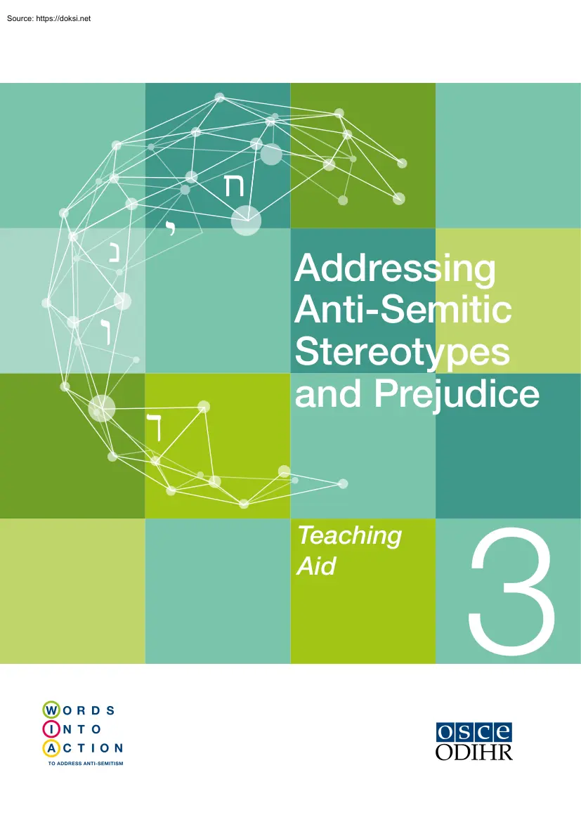 Addressing Anti-Semitic Stereotypes and Prejudice