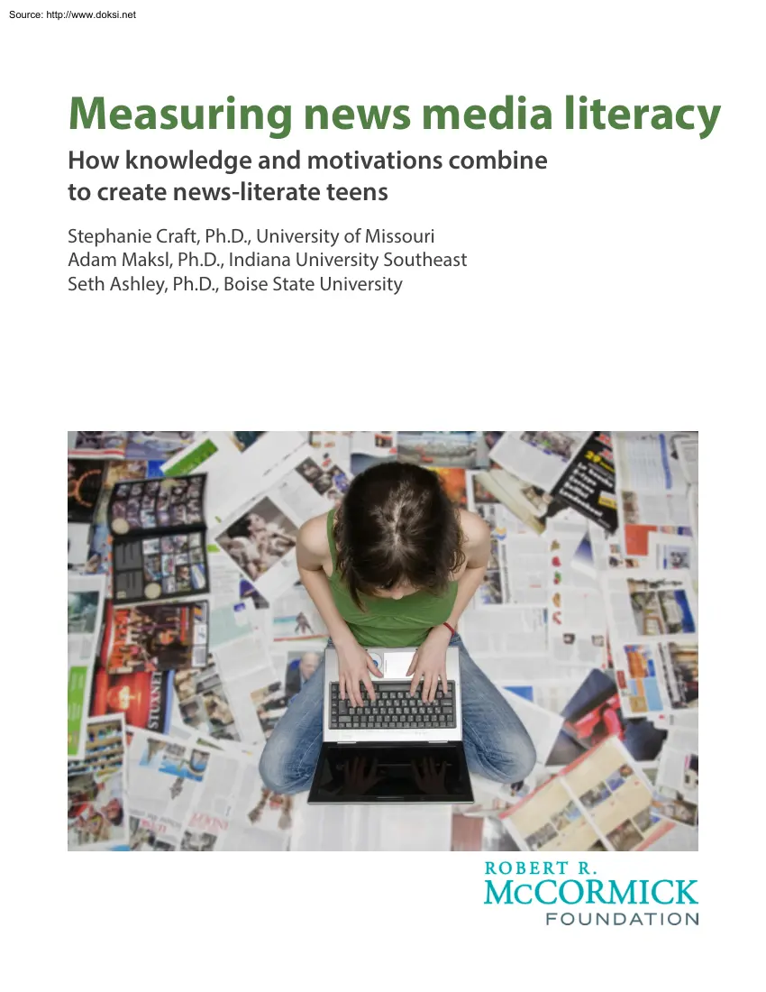 Craft-Maksl-Ashley - Measuring News Media Literacy, How Knowledge and Motivations Combine to Create