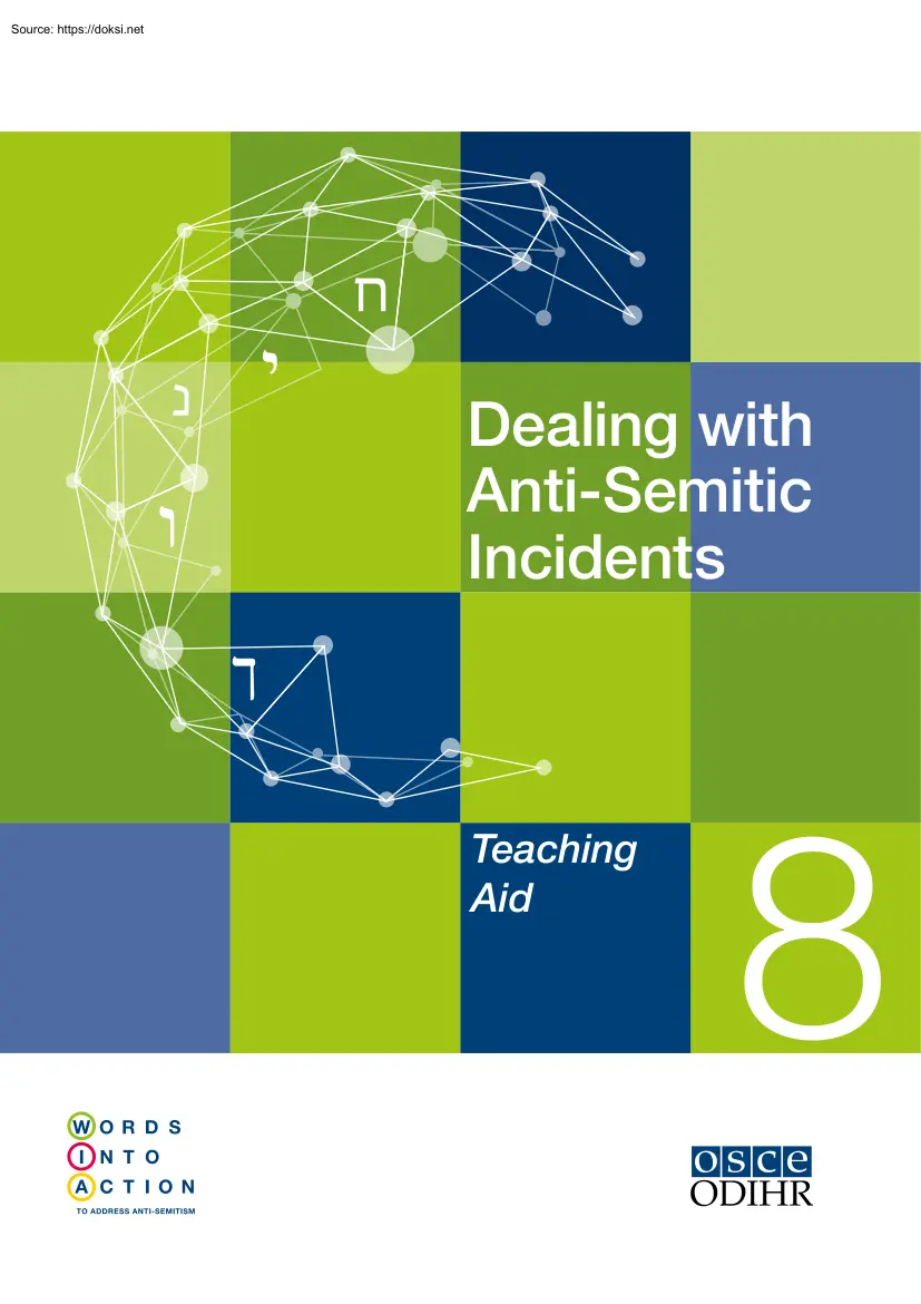 Dealing with Anti-Semitic Incidents