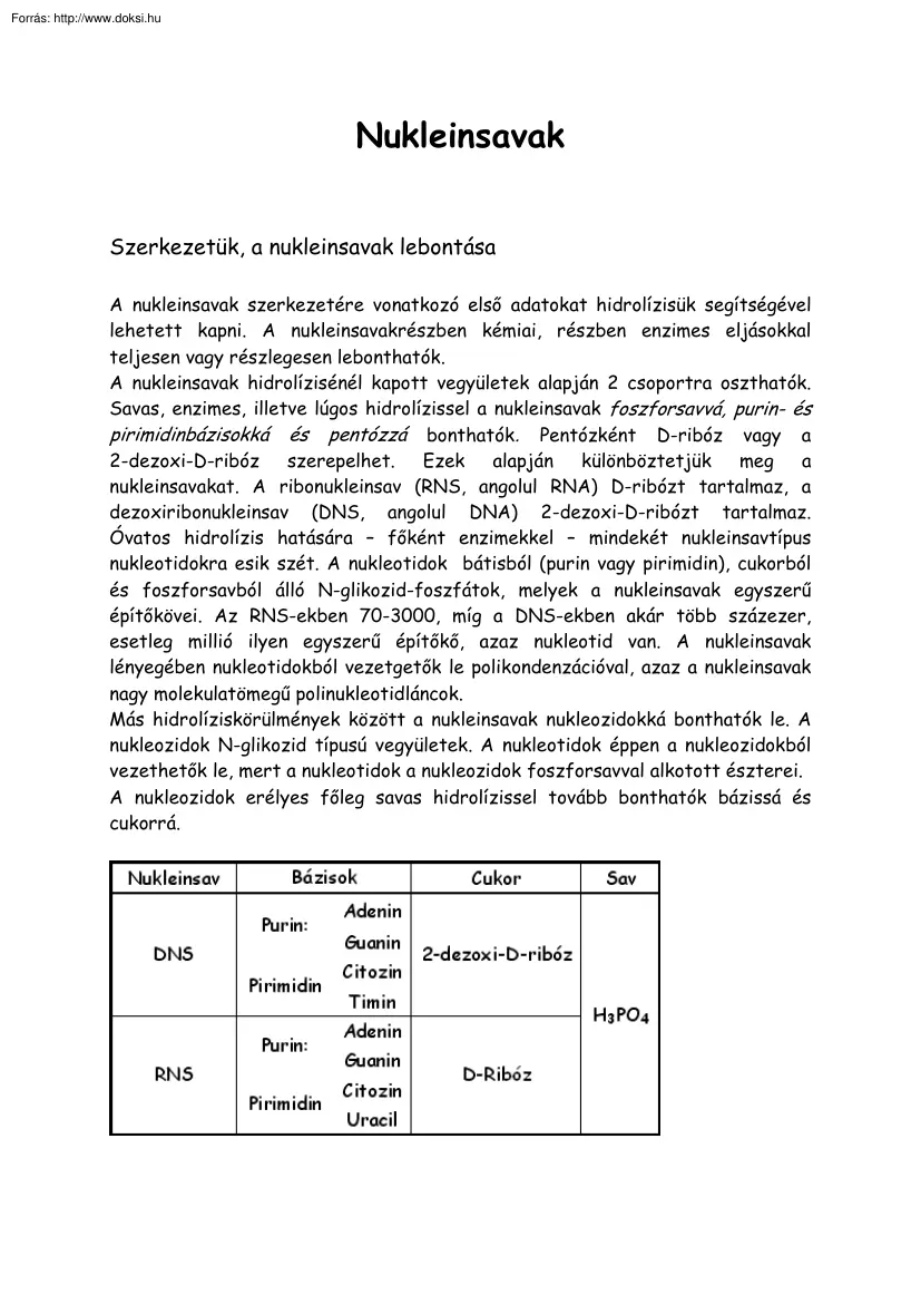 Nukleinsavak