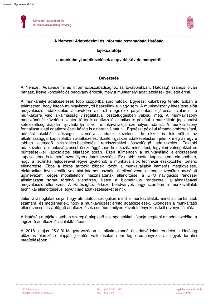 Dr. Péterfalvi Attila - A Nemzeti Adatvédelmi és Információszabadság Hatóság