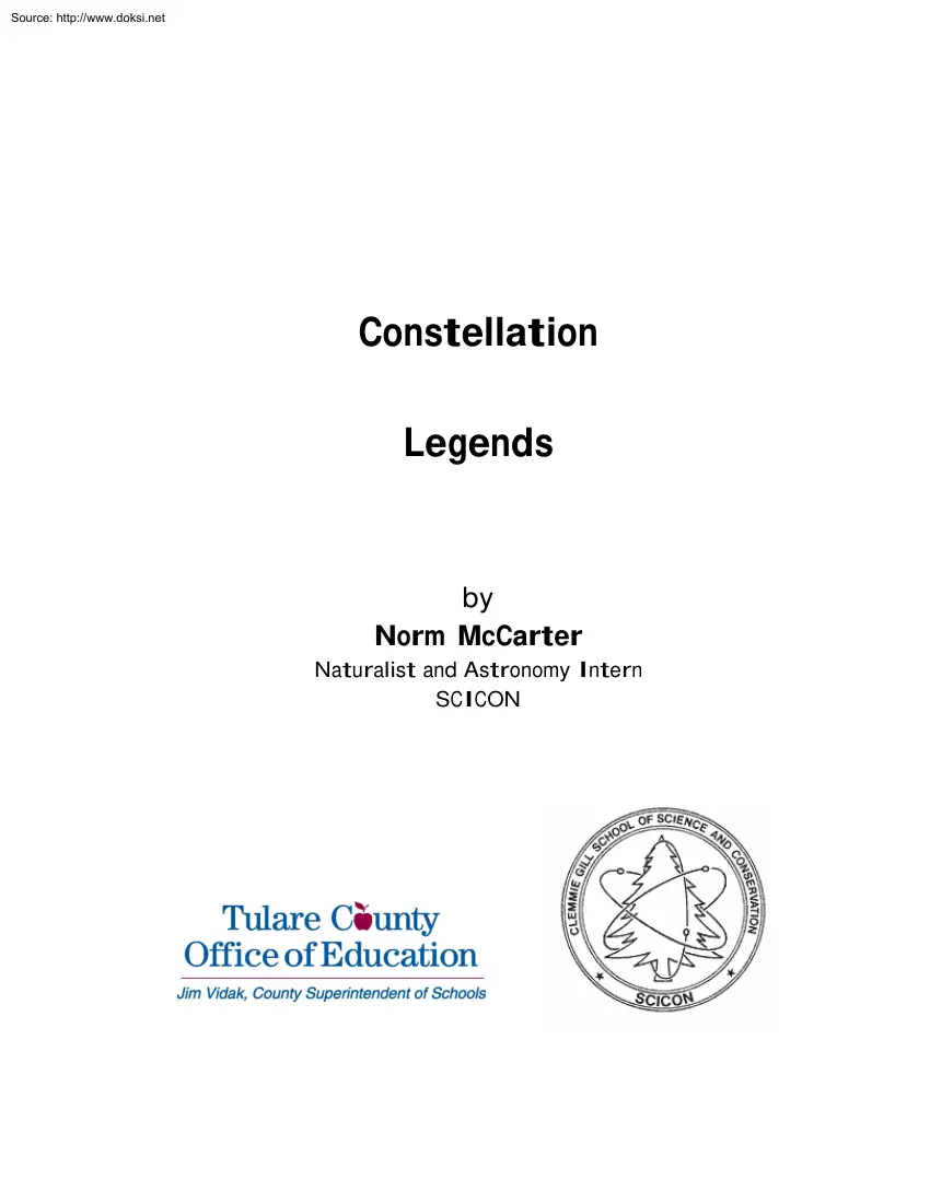 Norm McCarter - Constellation Legends