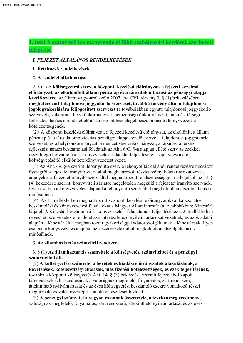 Mérlegképes könyvelő, államháztartási számvitel kidolgozott tételek