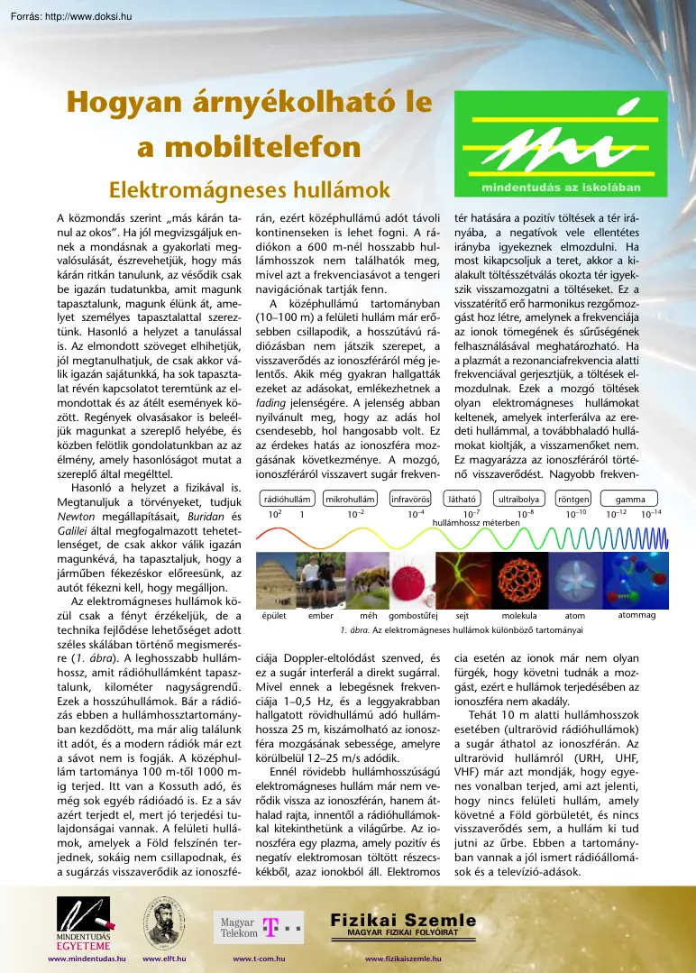 Tichy Géza - Hogyan árnyékolható le a mobiltelefon?