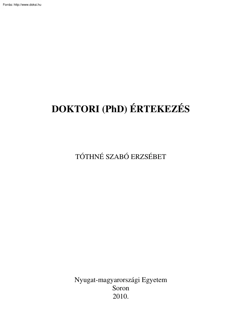Tóthné Szabó Erzsébet - A kiegészítő melléklet szerepe és tartalma a számviteli