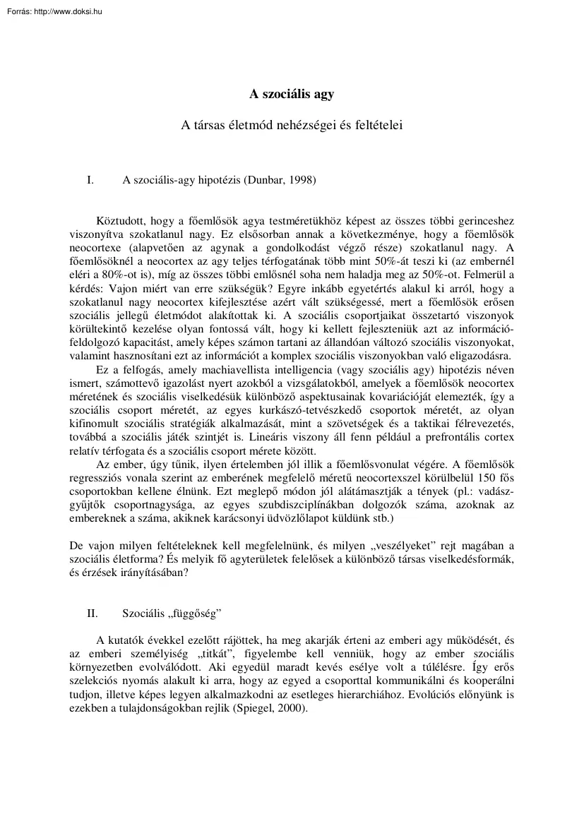 A szociális agy