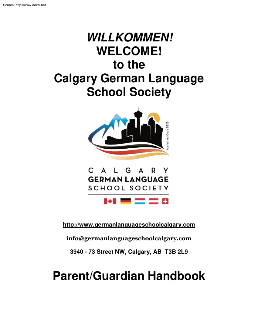 Welcome to the Calgary German Language School Society