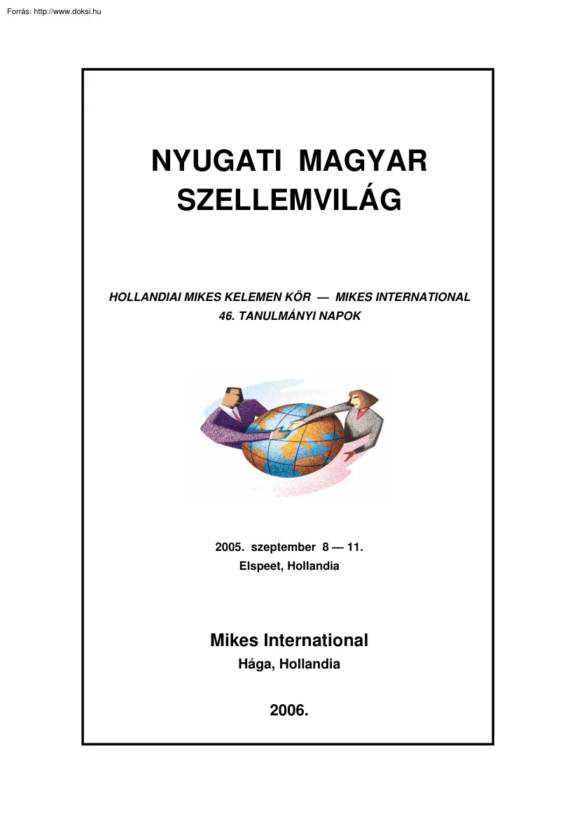 Nyugati magyar szellemvilág