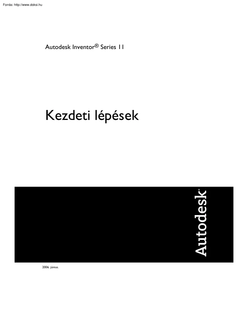 Autodesk Inventor kezdeti lépések