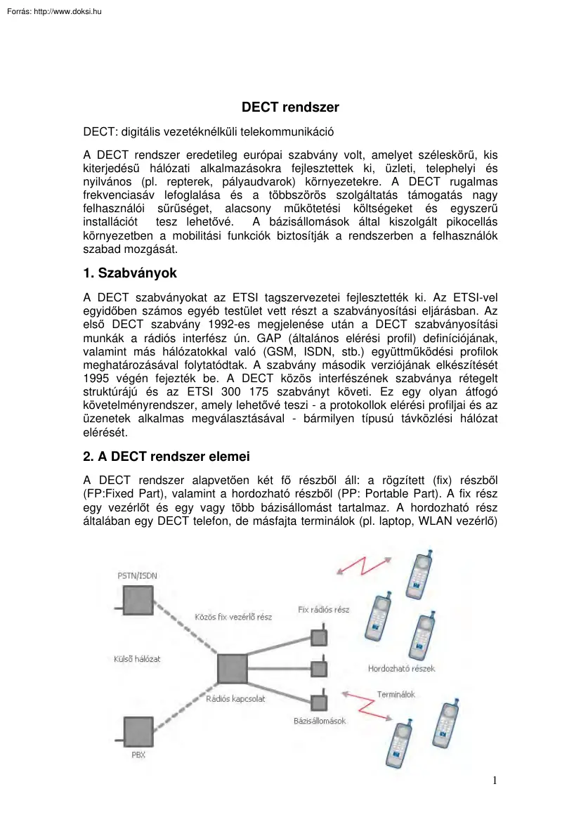 DECT rendszer