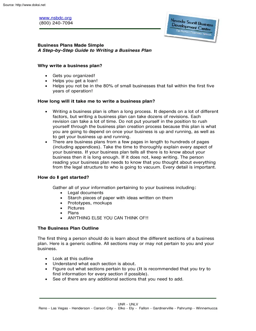 A Step by Step Guide to Writing a Business Plan