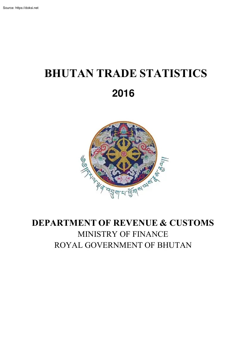 Bhutan Trade Statistics