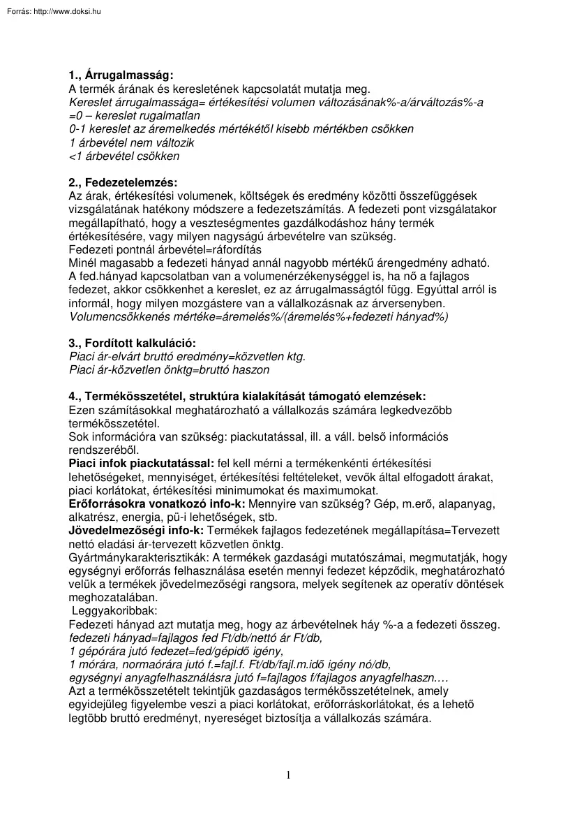 Gazdaságistatisztika fogalmak