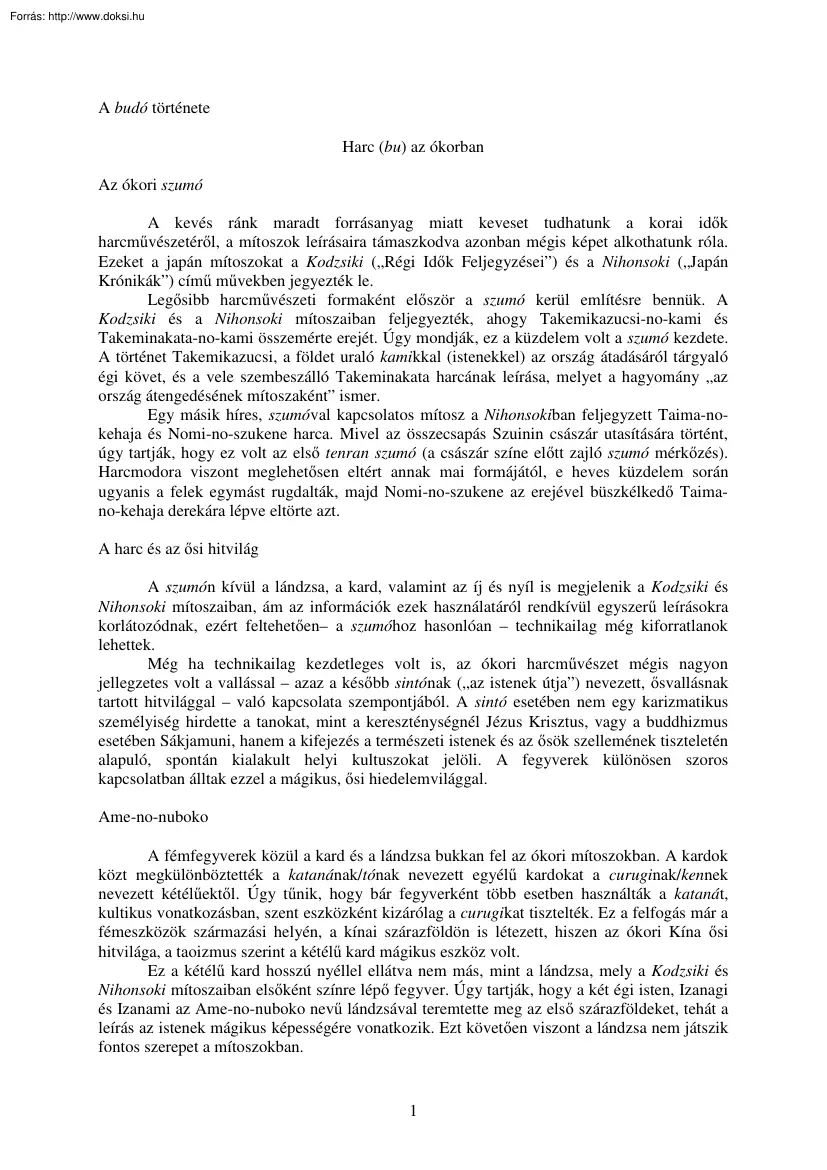 Szakai Tosinobu - A budó története