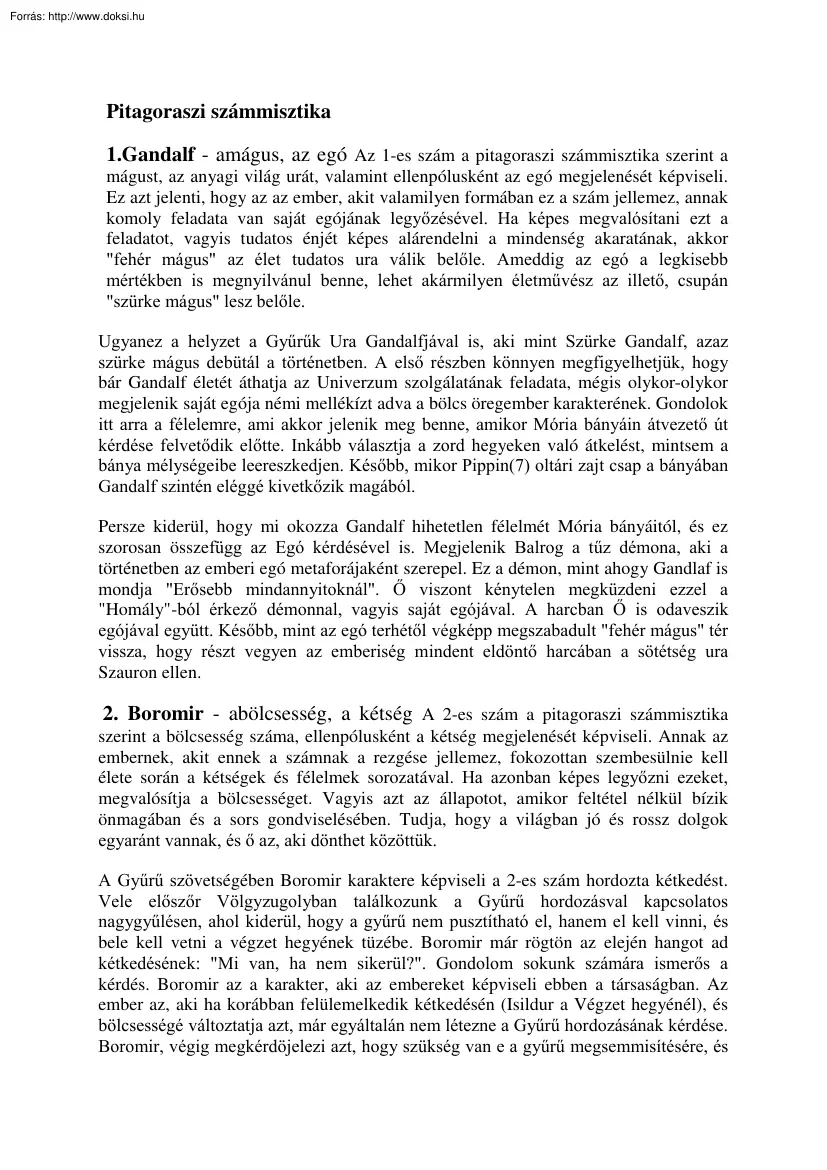 Pitagoraszi számmisztika