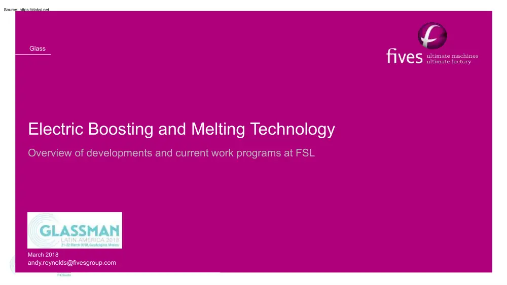 Electric Boosting and Melting Technology
