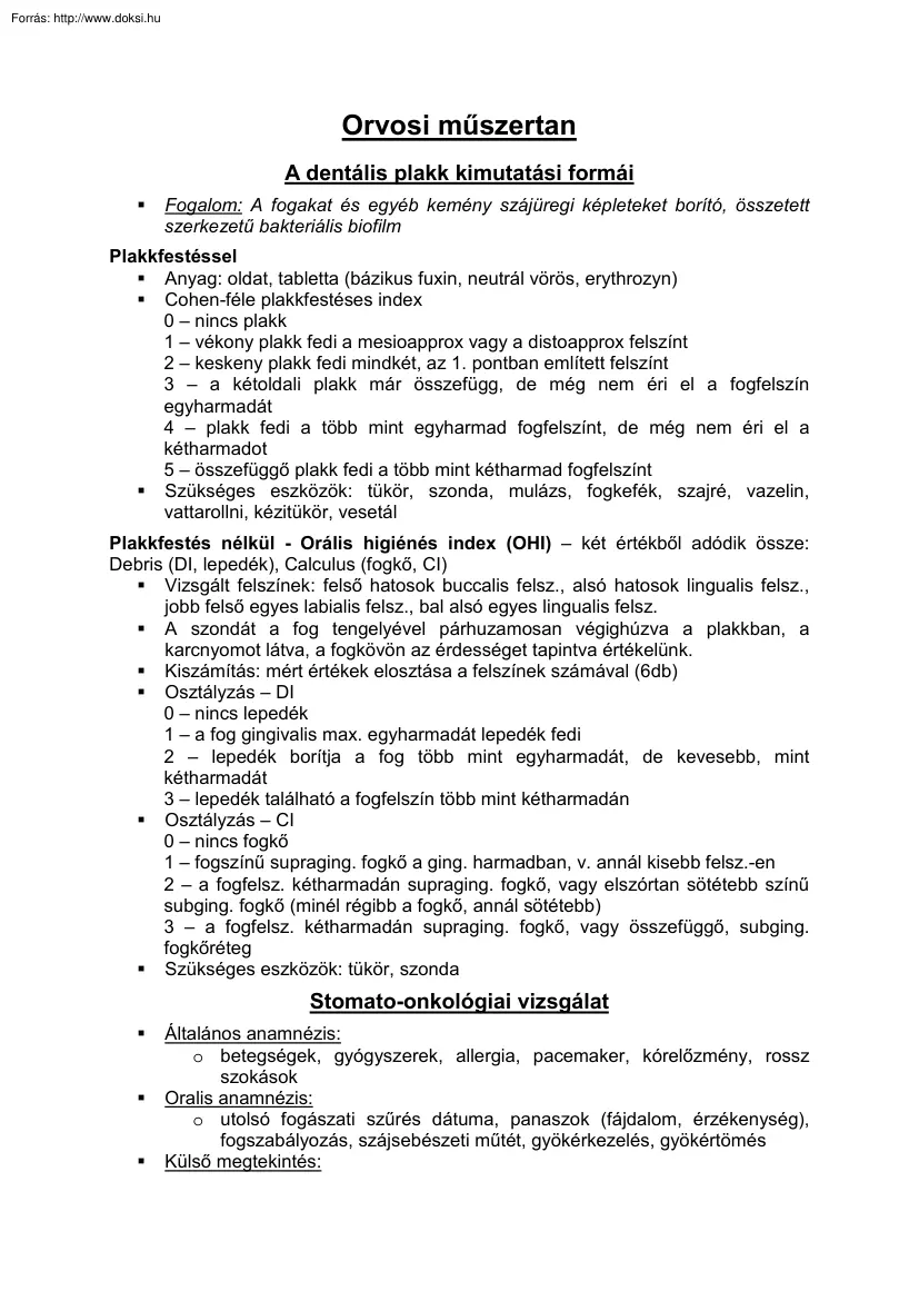 Orvosi műszertan