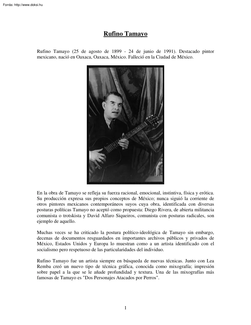 Rufino Tamayo