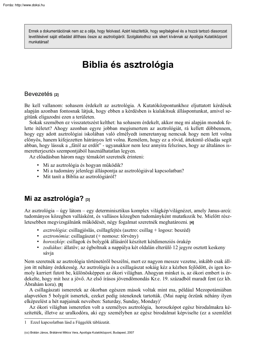 Biblia és asztrológia