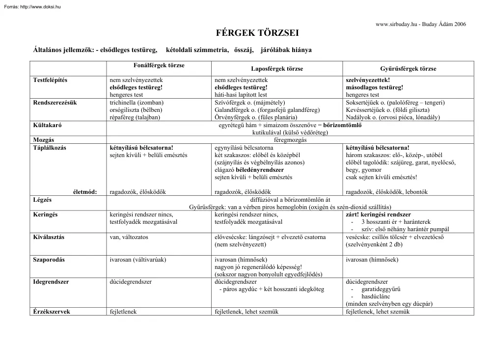 Buday Ádám - Férgek, puhatestűek