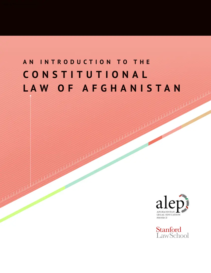 Ahmad-Price-Jacobson - An Introduction to the Constitutional Law of Afghanistan