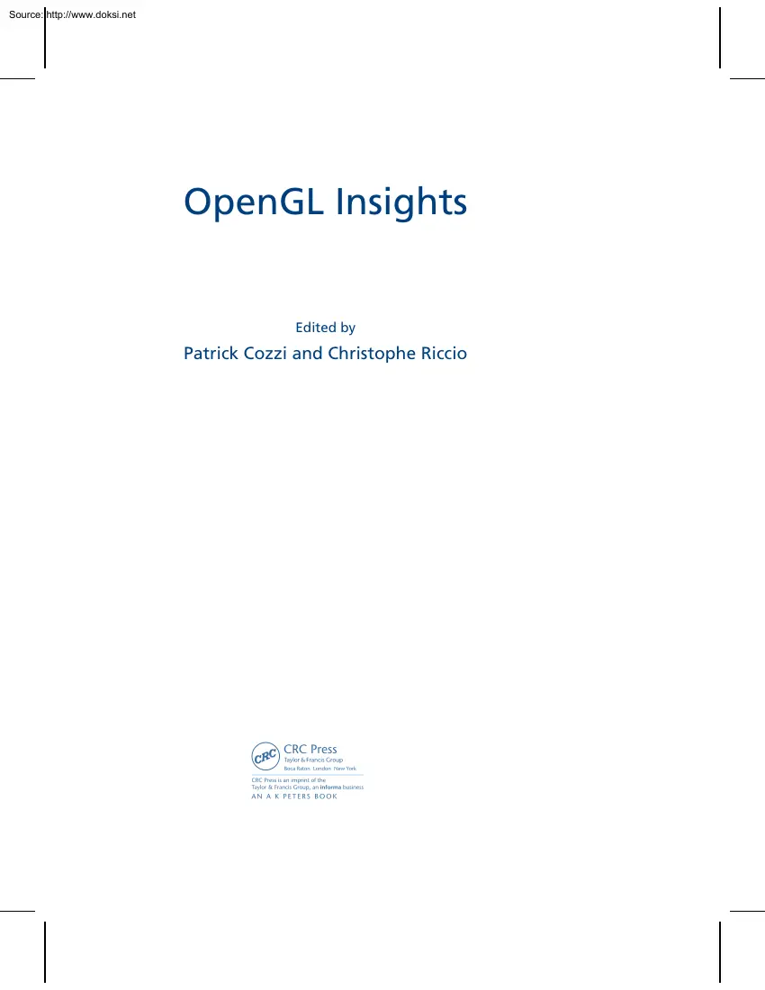 Cozzi-Riccio - OpenGL Insights