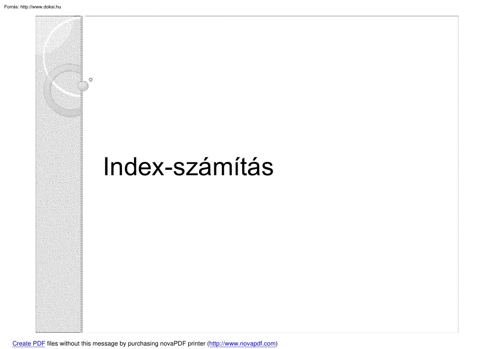 Index-számítás