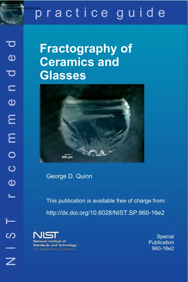 Fractography of Ceramics and Glasses
