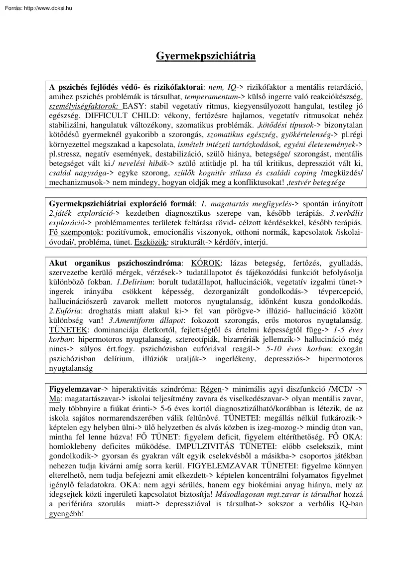 Gyermekpszichiátria