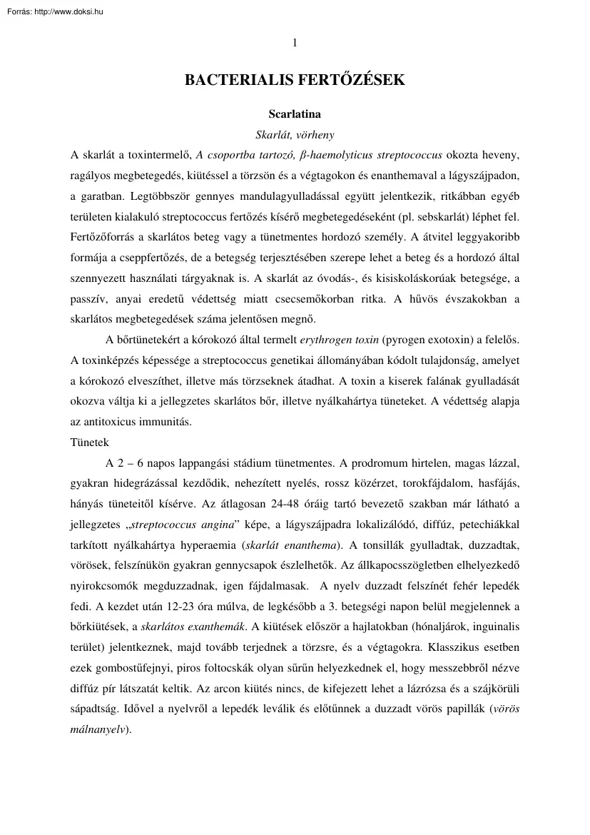 Bakteriális fertőzések