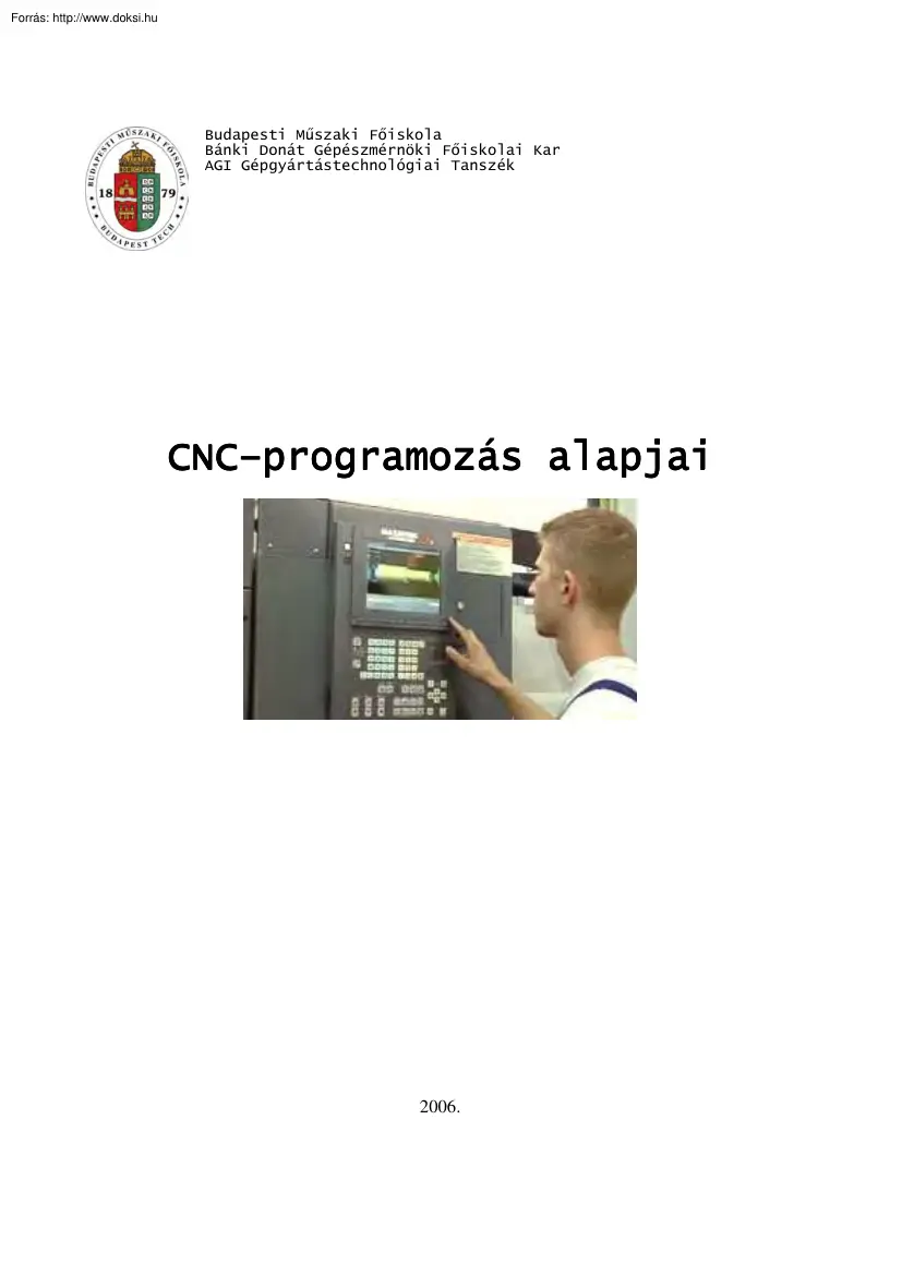 CNC programozás alapjai