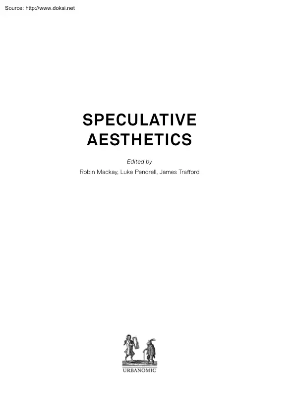 Mackay-Pendrell-Trafford - Speculative Aesthetics