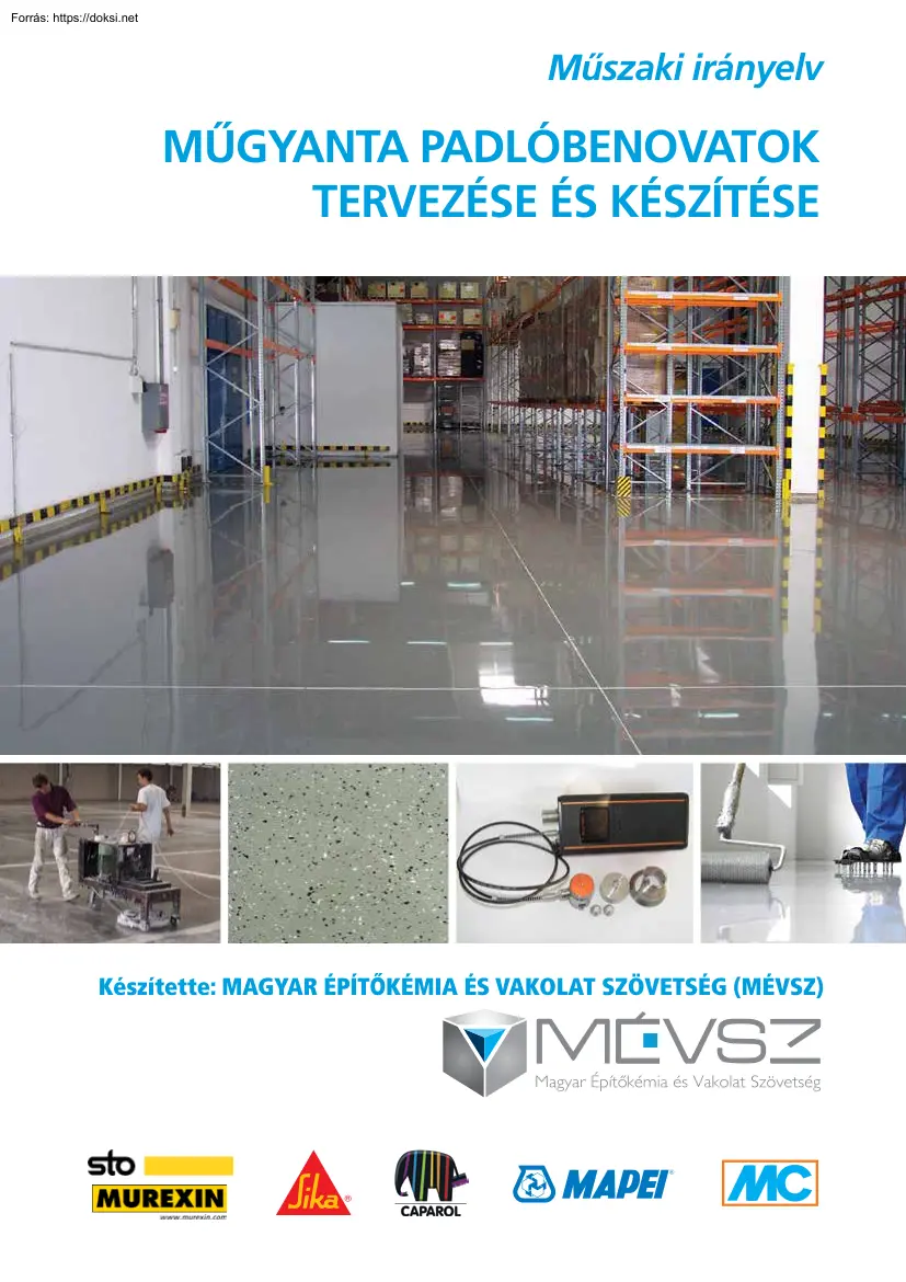 Műgyanta padlóbevonatok tervezése és készítése, műszaki irányelv