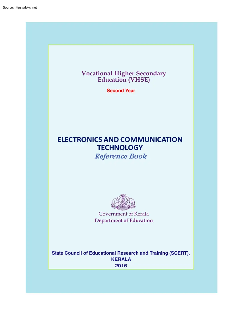Electronics and Communication Technology, Reference Book