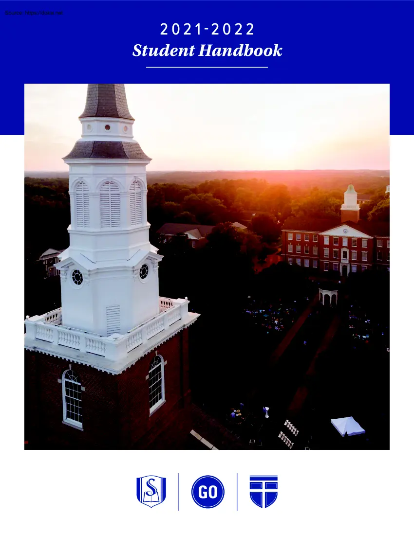 The College at Southeastern, Student Handbook