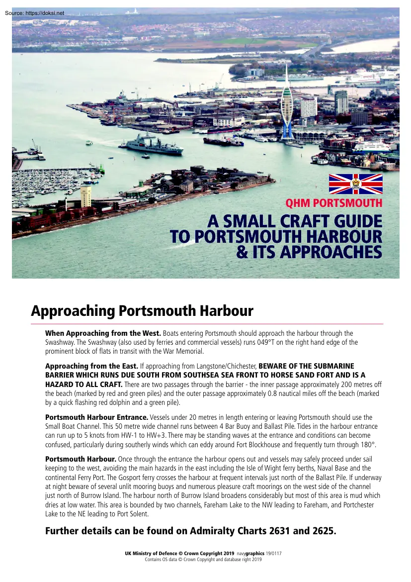 A Small Craft Guide to Portsmouth Harbour and Its Approaches