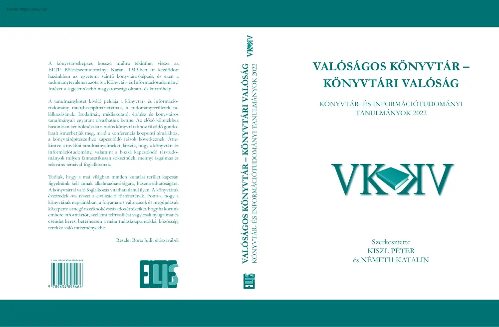 Valóságos könyvtár, könyvtári valóság, Könyvtár- és információtudományi tanulmányok