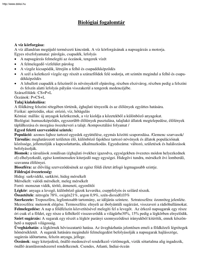 Biológiai fogalomtár