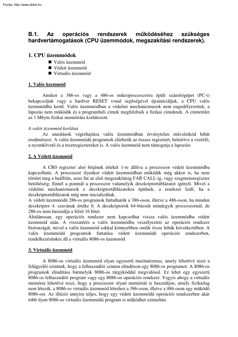 Egyetemi záróvizsga tételsor, 2. rész