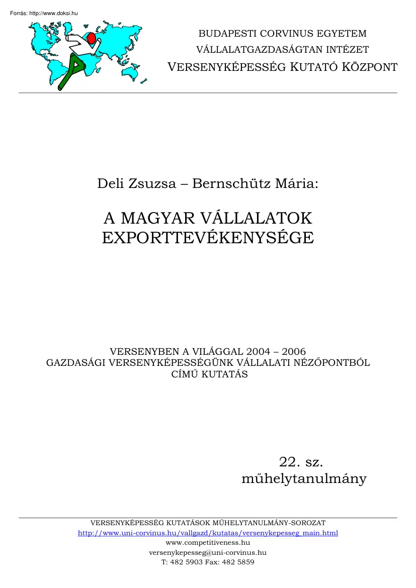 A magyar vállalatok exporttevékenysége