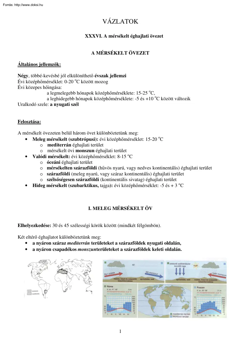 A mérsékelt éghajlati övezet