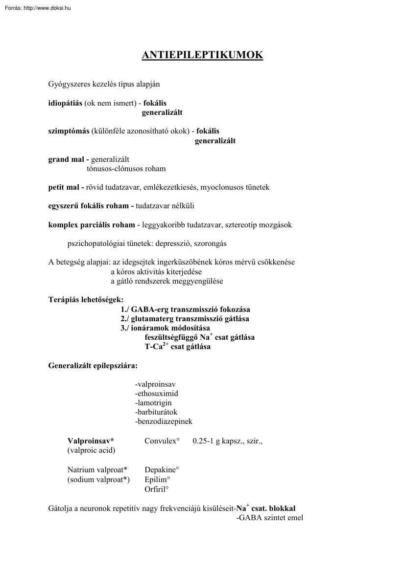 Antiepileptikumok